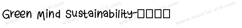 Green Mind Sustainability字体转换